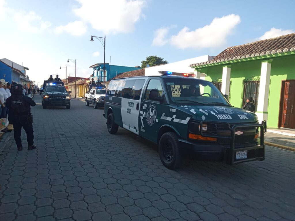 Operativo de Seguridad en Tlacotalpan por Fiestas de la Candelaria.