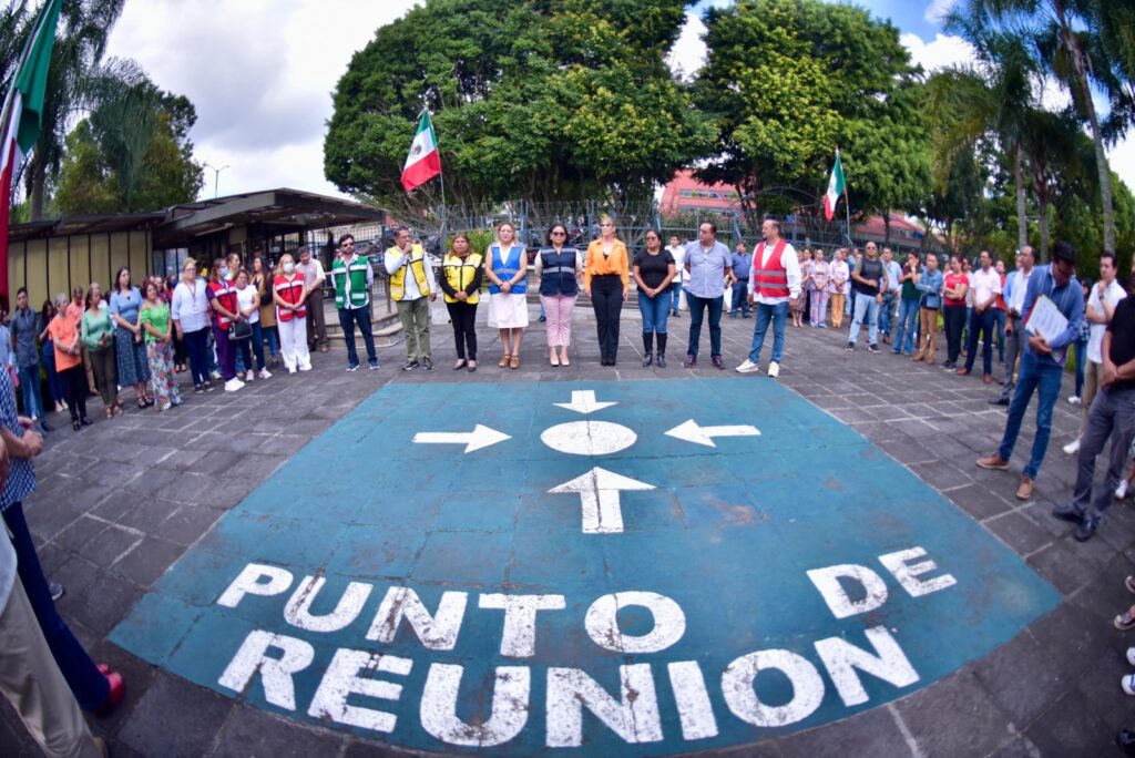 Participa Congreso de Veracruz en simulacro nacional