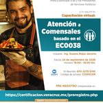 Ofrece Secretaría de Turismo capacitación virtual en atención a comensales
