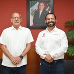 Acuerdan Pedro Miguel Rosaldo y Gerardo Balandrano fortalecer proyectos deportivos en Coatzacoalcos